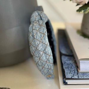 Lele Sadoughi denim headband only worn a couple of times!